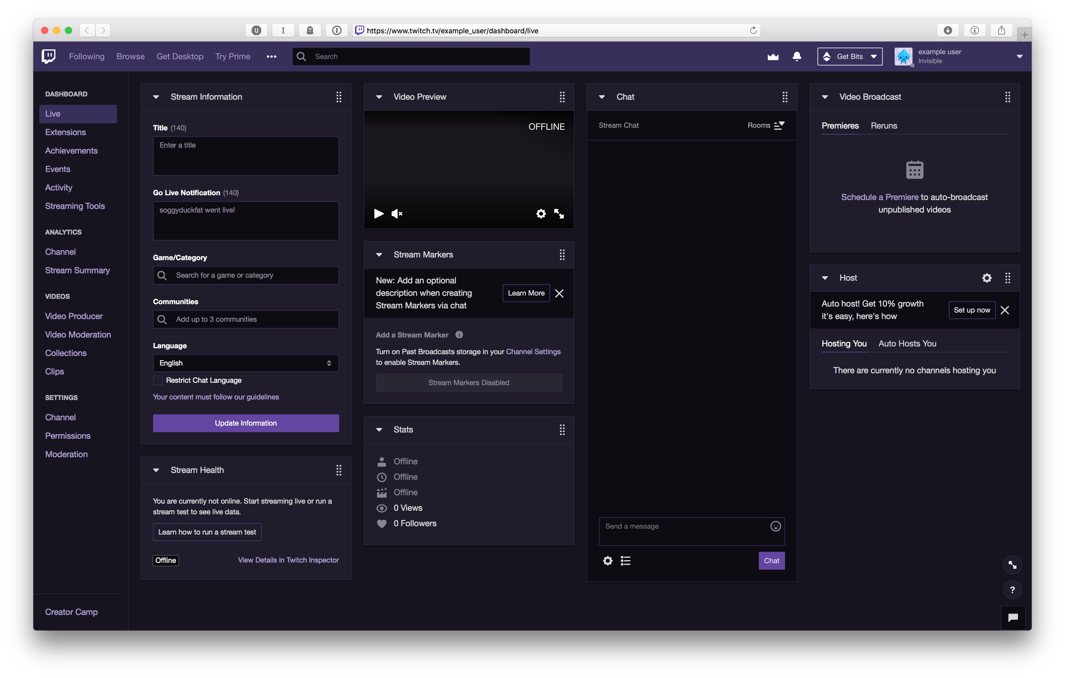 twitch dashboard